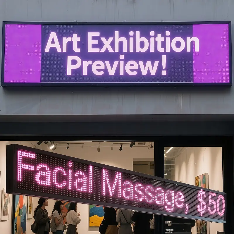 How to choose the suitable size and resolution bar led sign for your shop?