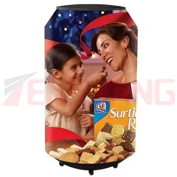 Can Led Display Screen Advertising Beer Bottle Shaped Indoor Outdoor