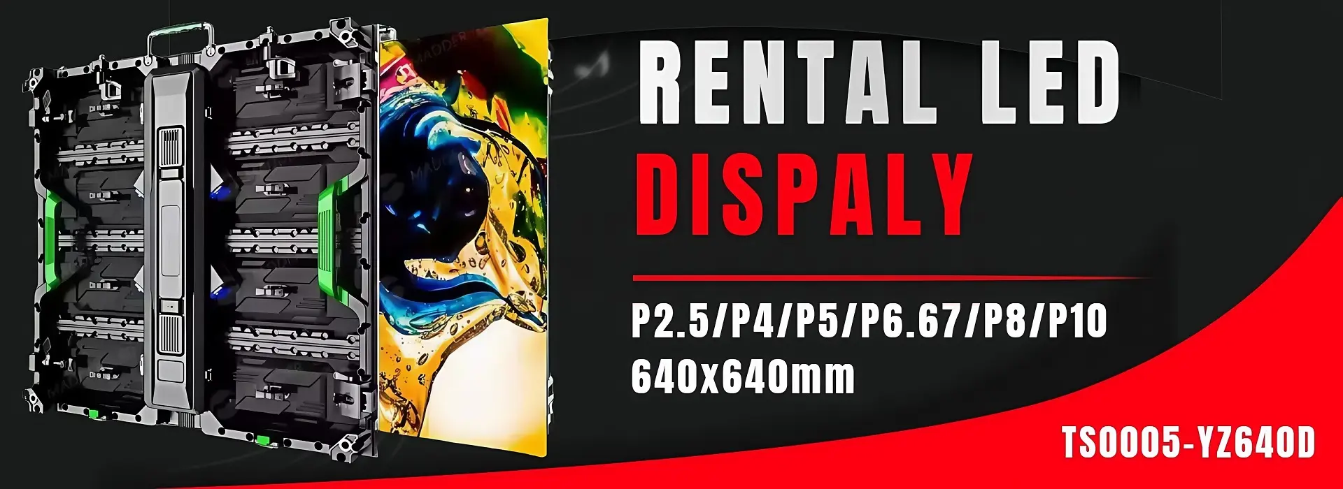 640x640mm Commercial Advertising Rental Digital LED Display Screen