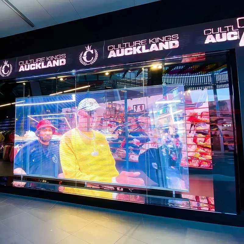 flexible led transparent film screen 6