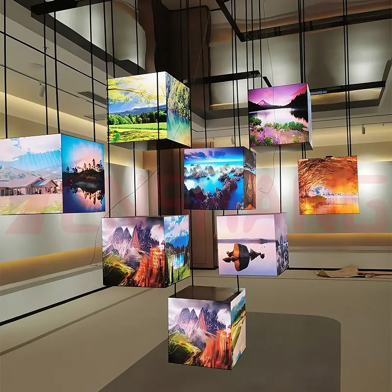 cube lumineux led outdoor 7