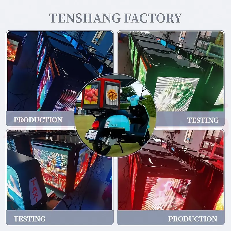 motorcycle delivery box led screen 3