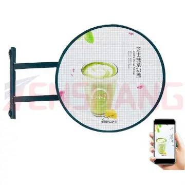 Round Led Sign for Shop Single-sided/double-sided Display