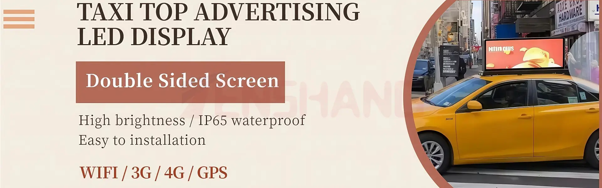 taxi top display