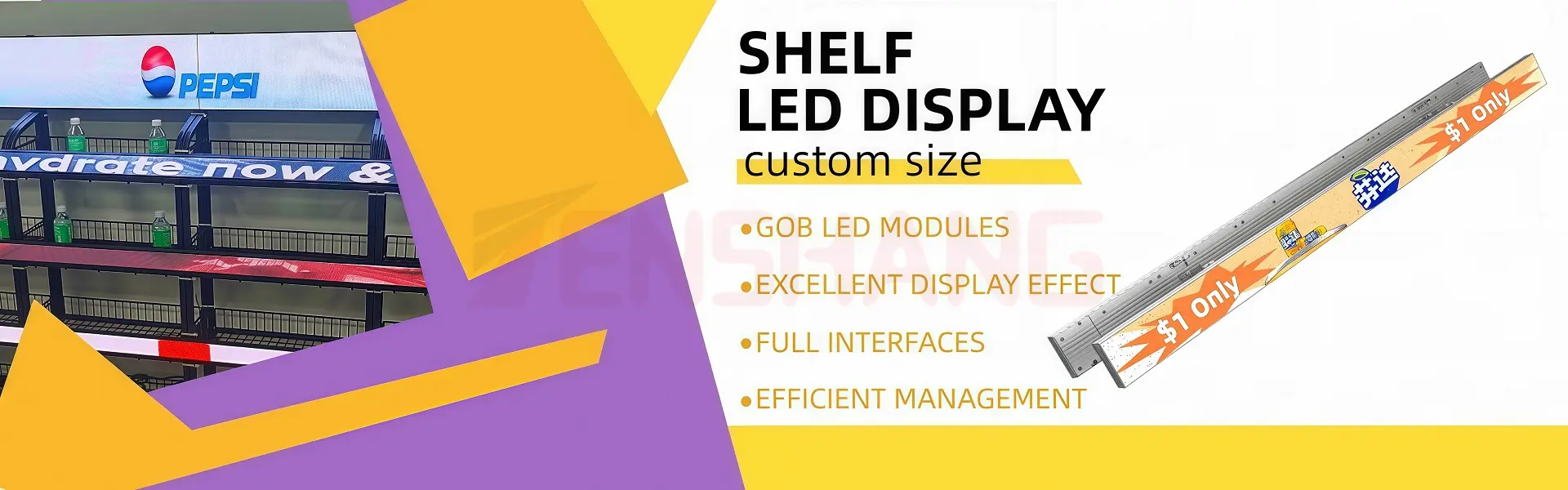 shelf for retail store with led