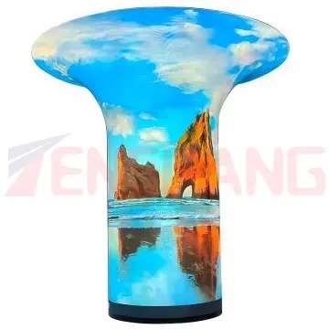 Cylindrical Flexible LED Display Screen Indoor Outdoor Pantalla