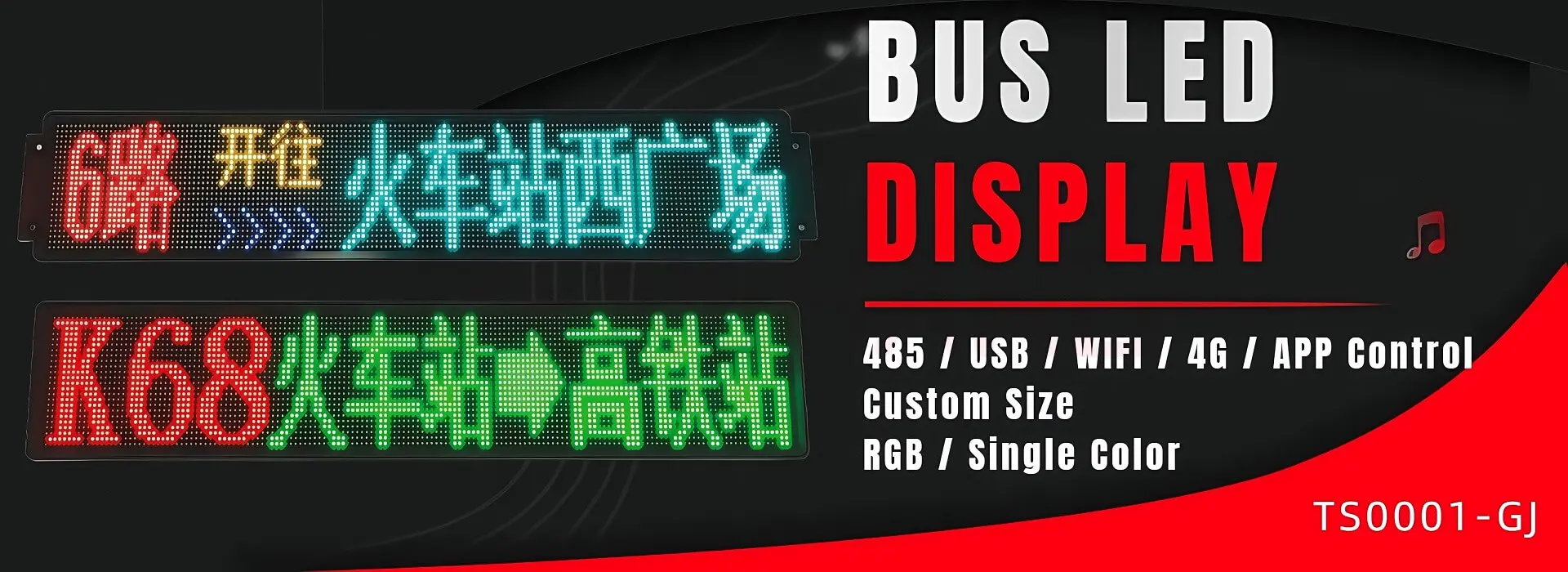 Led Bus Stop Sign Display Destination Advertising Screen Board
