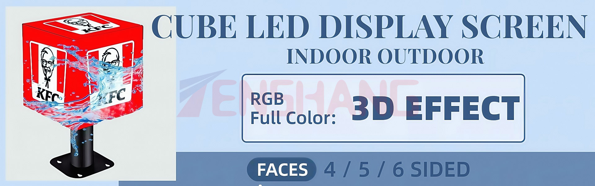 outdoor advertising led cube