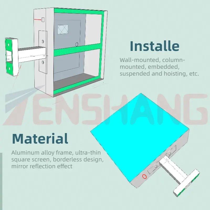 single and double-sided optional display 3