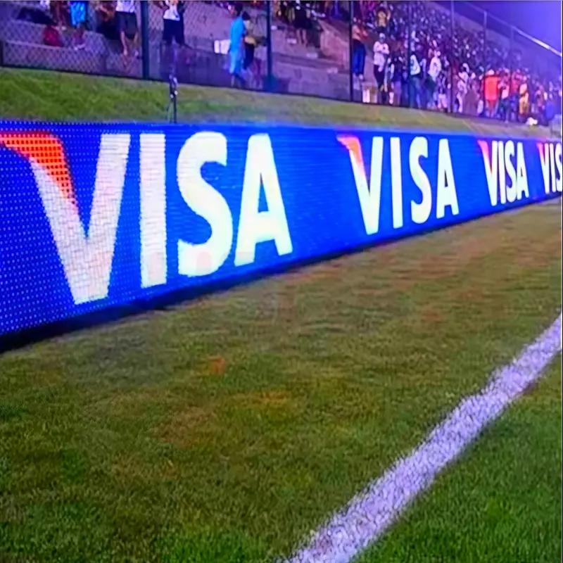 electronic football stadium perimeter led screen display board 6